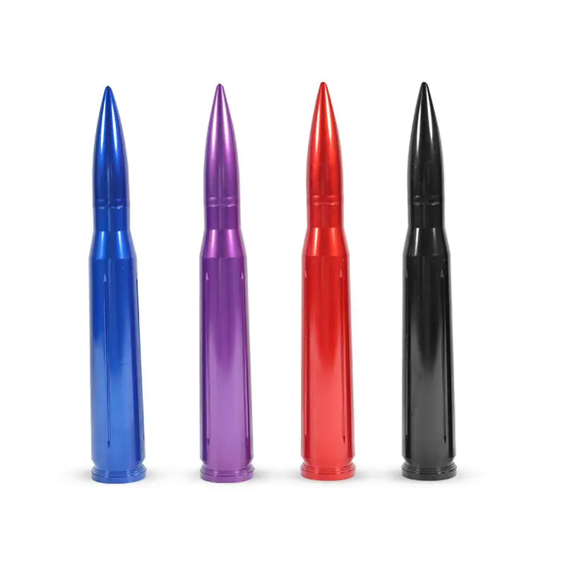 17cm Universal Car Bullet Antenna Roof 50 Cal Automotive Modification Universal Antenna Big Bullet Head Antenna