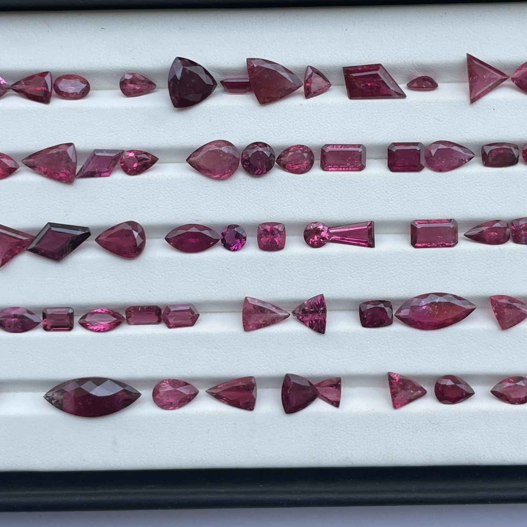 6mm 8mm 10mm Natural Rubellite Pink Tourmaline Stone Faceted Cut Calibrated Loose Gemstone Semi Precious Top Fine AAA Quality