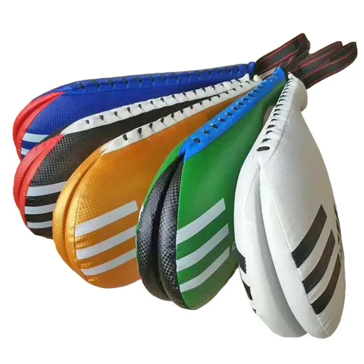 Karate Muay Thai Kick Sparring Martial Arts Curved Focus Leather Training Hand Boxing Pads Punching Mitts