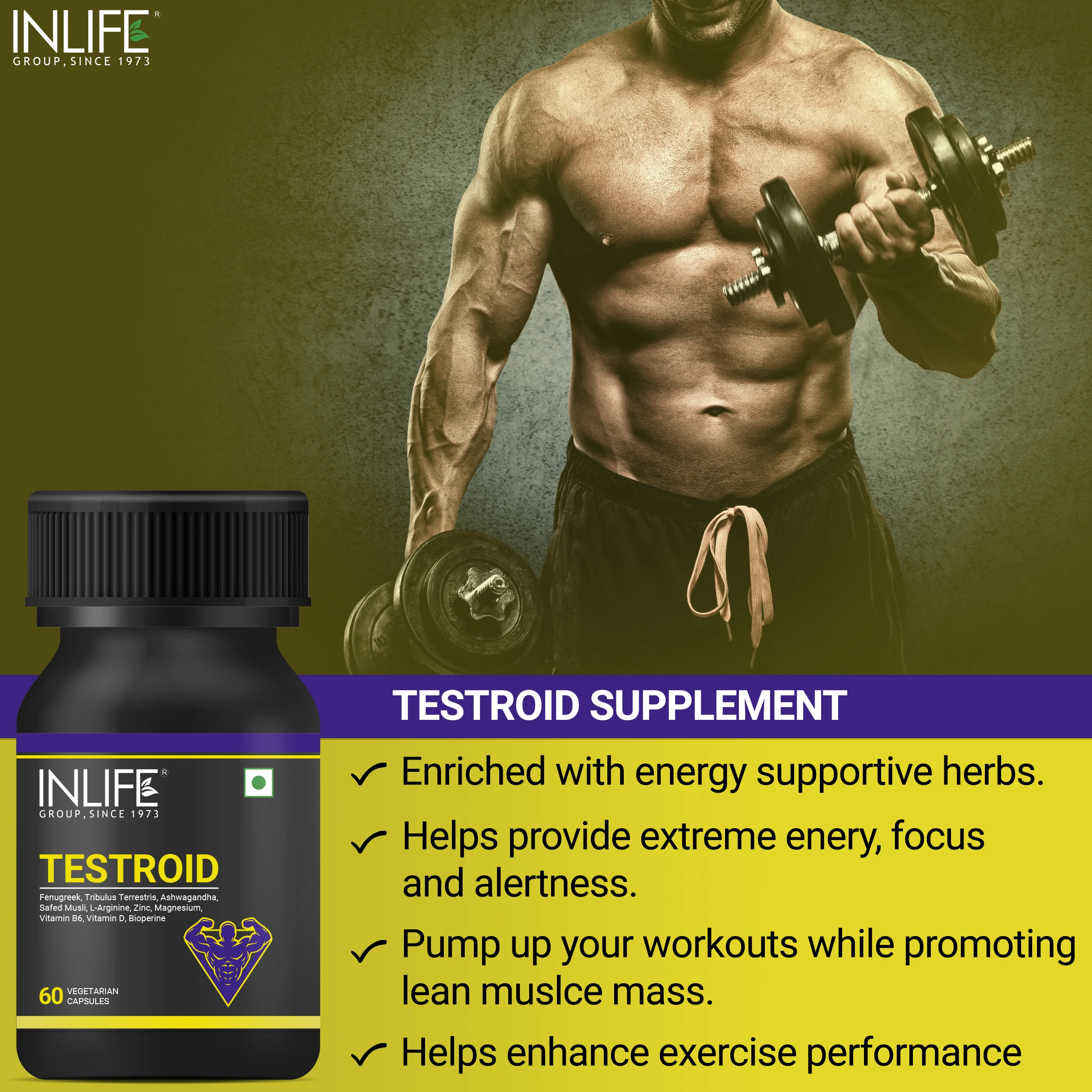 Best Option for Vitamins and Tablets to Support Muscle and Power Private Label Testroid Testo Elite Boost Male Health Supplement