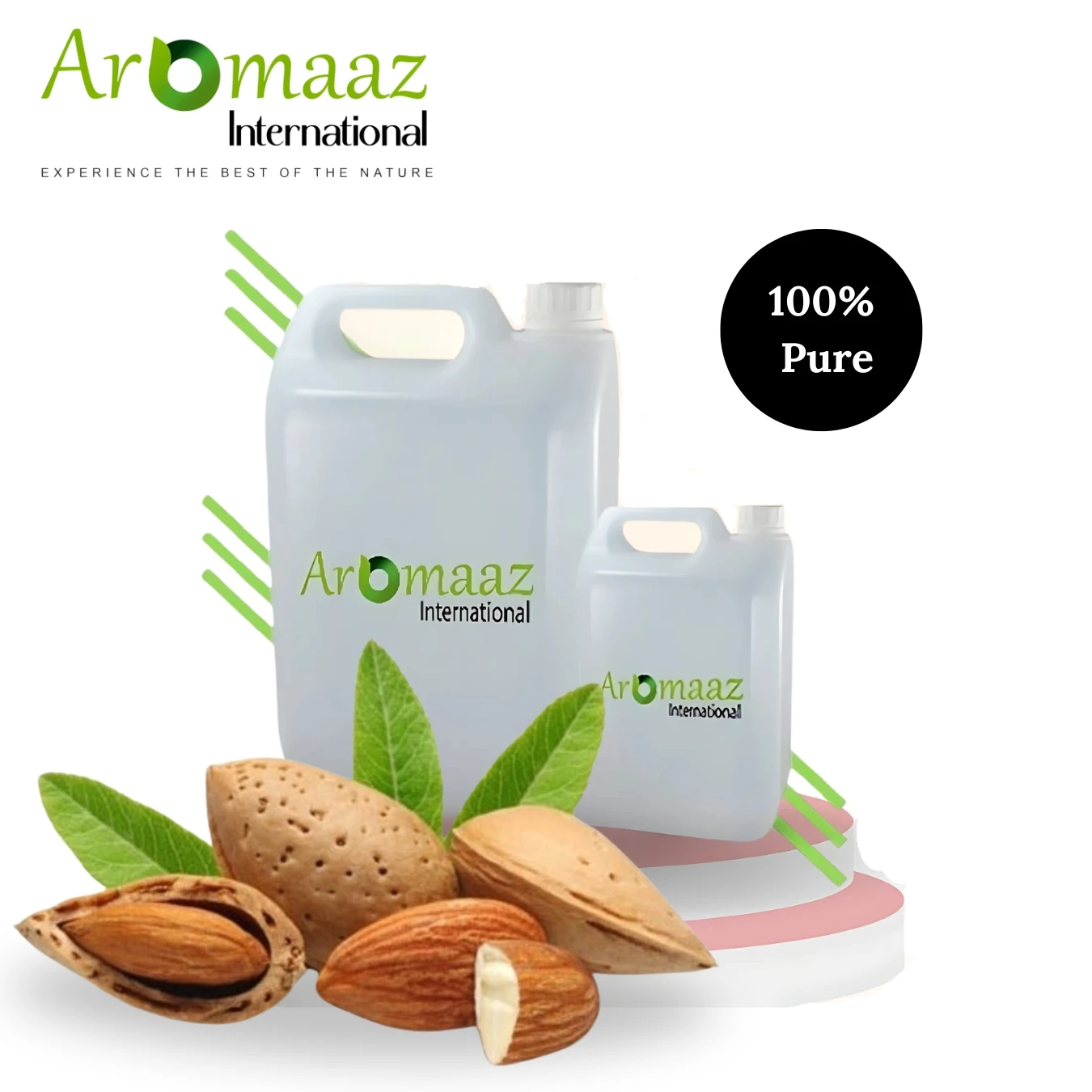Wholesale 100% Organic Pure Almond Oil with private label Almond Seed Carrier Oil manufacturer in india with customize logo