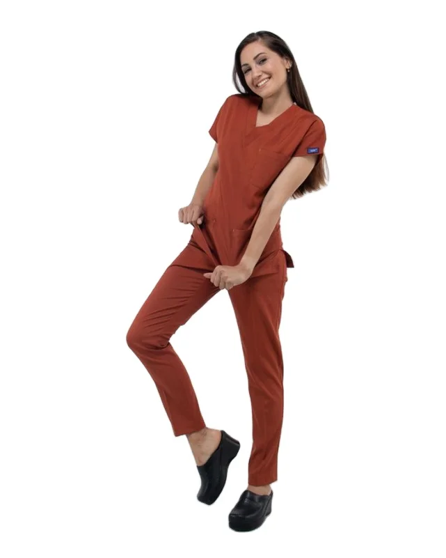 Fashionable Design Scrubs Set Wholesale Sets Custom Spandex Jogger Nursing Wear Medical Scrubs Uniforms With Logo