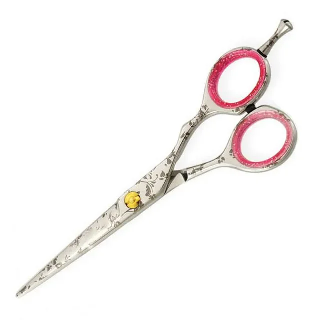 Professional Hair Salon Barbershop Stylist Tools Black Barber Scissors