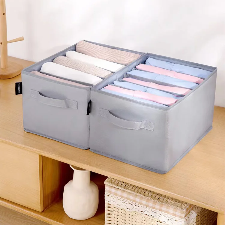 Wardrobe Clothes Organizer Jeans Organizer for Closet with Large Dividers