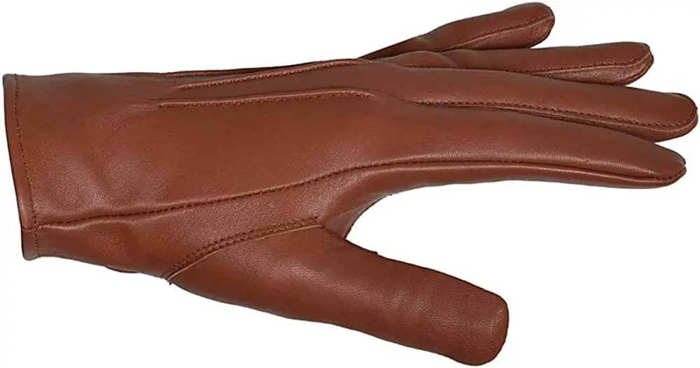OEM New Arrival Red Black Pure Leather Fashion Driving Dressing Gloves