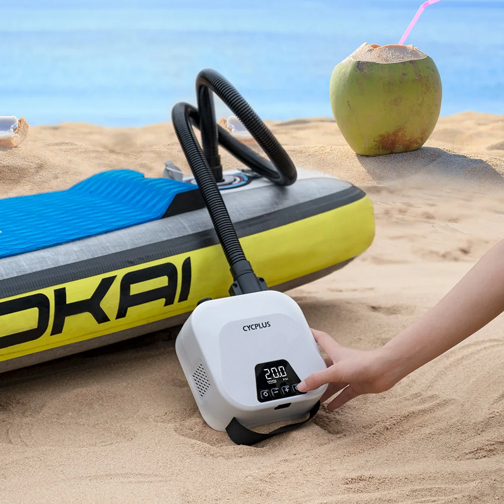 Smart Portable Automatic Air Pump 10400mAh Battery Sup Pump Paddle Board Electric Pump for Inflatables