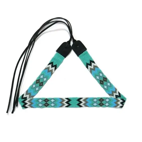 Multi colors Seed Beads Embroidered  Hat Band Top Design Fashionable beaded hat band Easy Wear top Quality Seed Beads Hat Band