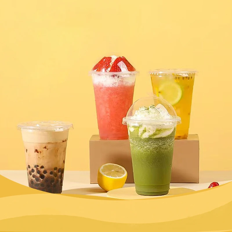Factory direct sale disposable transparent PP cup milk tea cup 22 oz24oz shenzhen plastic cup