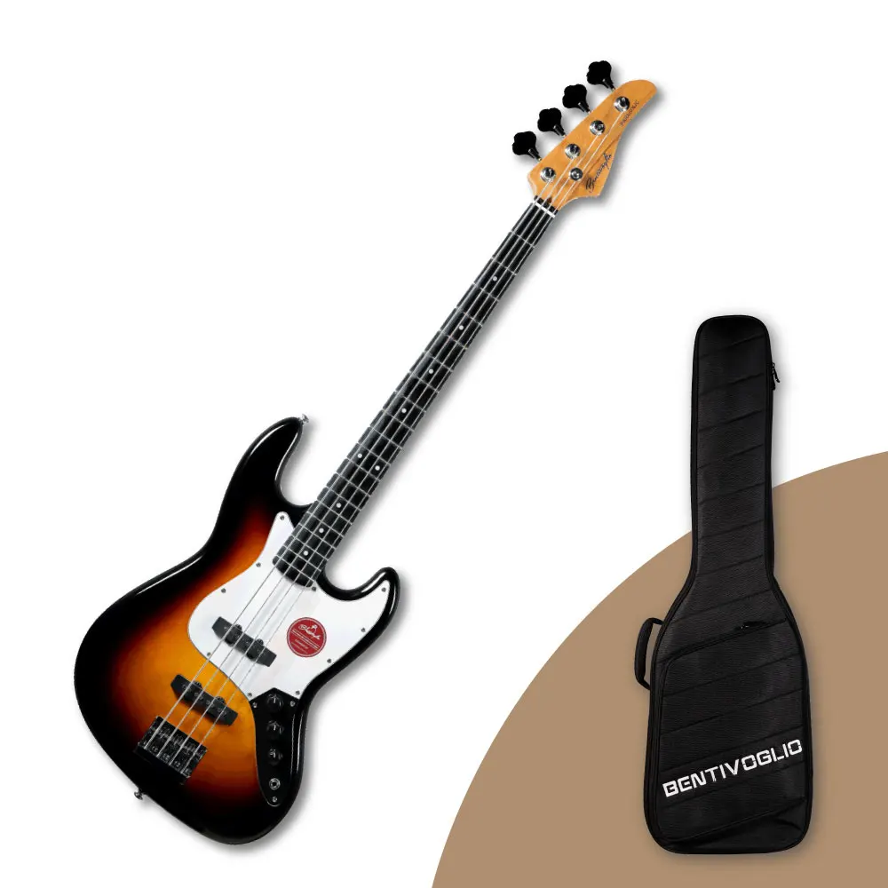 J-style Bentivoglio Parabolic J1B 3TS New Arrival Hot Selling Korean J Style 4 String Bass Guitar