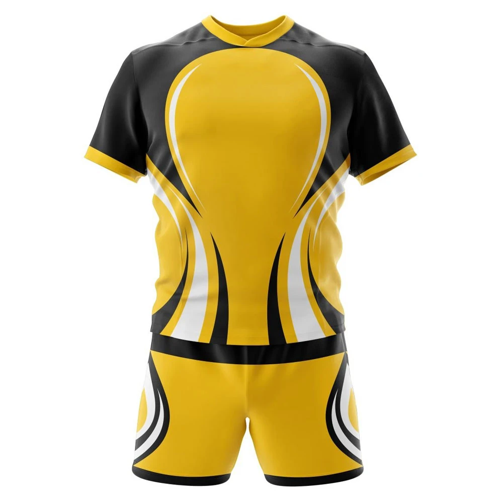 Wholesale 2024 OEM New Design  Custom Made Breathable Material 100% Polyester Rugby Uniform 2024 New Design Rugby Uniform