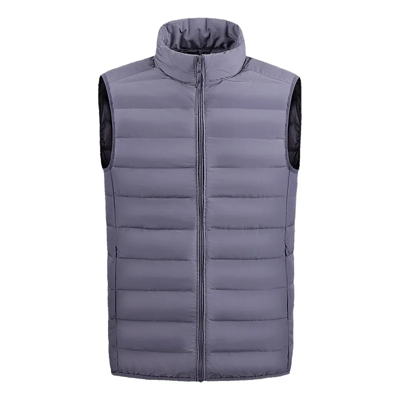 High Quality OEM Custom Logo  Quilted zipper Down Puffer Vest Men and Women winter fashion wear light weight warm fashion wear