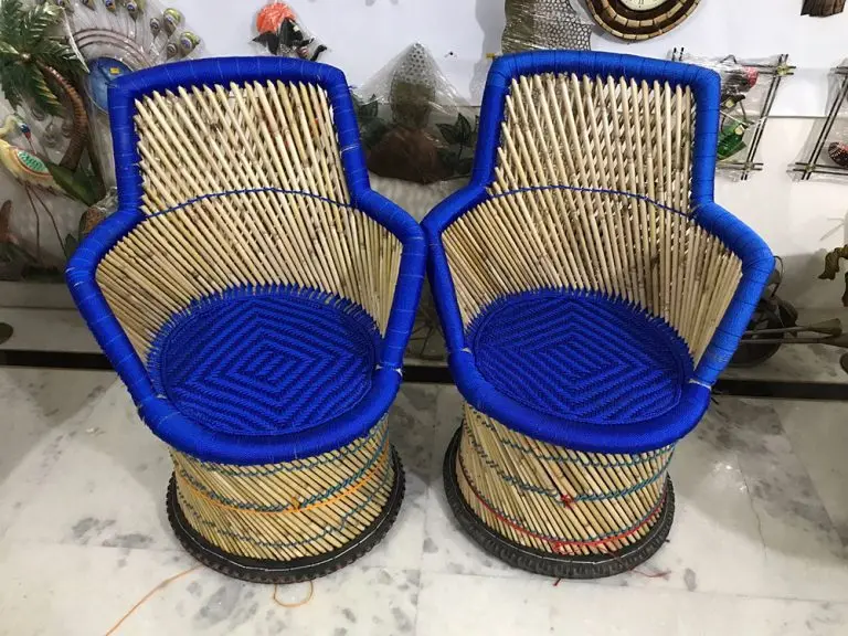 Natural Color Rattan Wicker Bamboo Chair Set Of 2 Pieces For Living Room Office Reception Garden Cafe Restaurant Chair Furniture