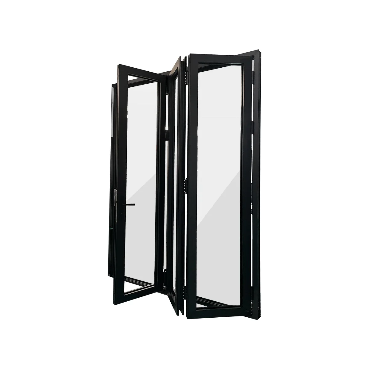 Aluminum Bi Fold Doors Made by Holcom VietNam Aluminum Thermal Bridge Cancel Noises & Heat Insulation Inside w Outside 2023