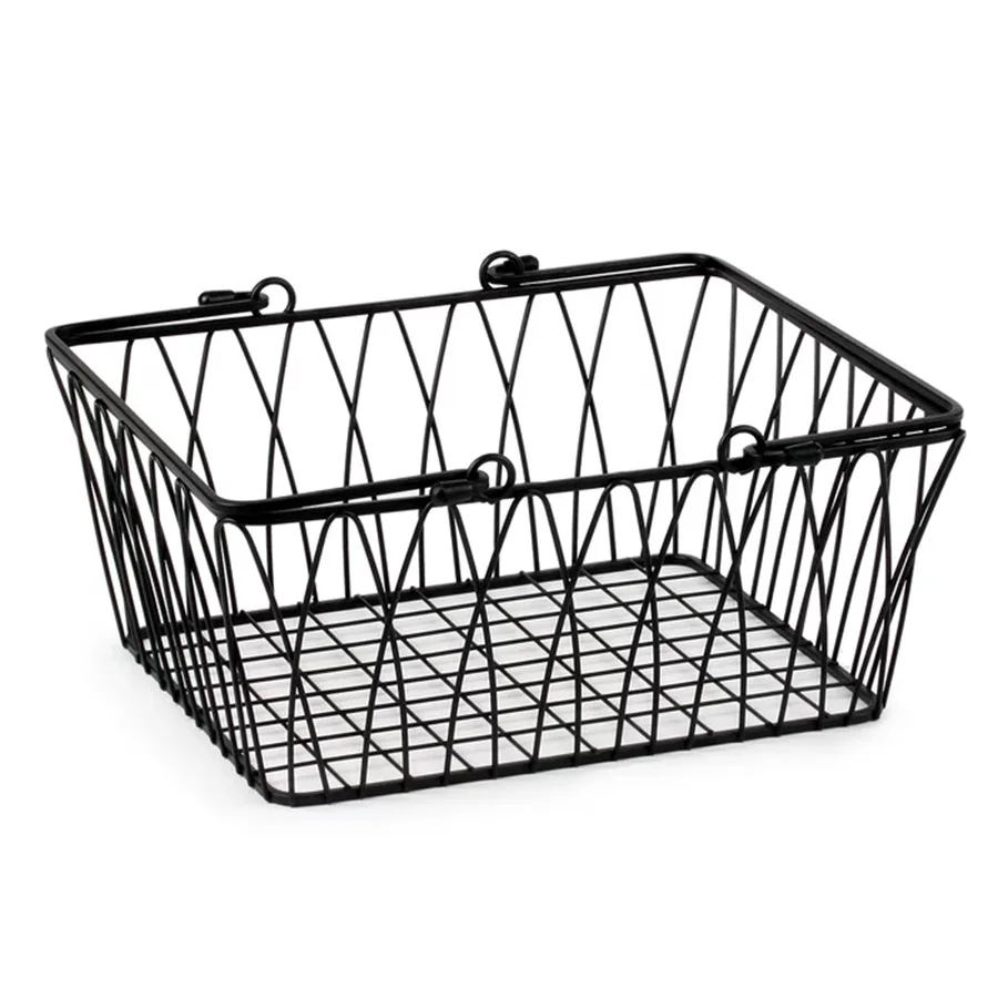 Hot Sale customized multipurpose Metal Rectangle home kitchen fruit vegetable toy basket Wire mesh Storage Basket