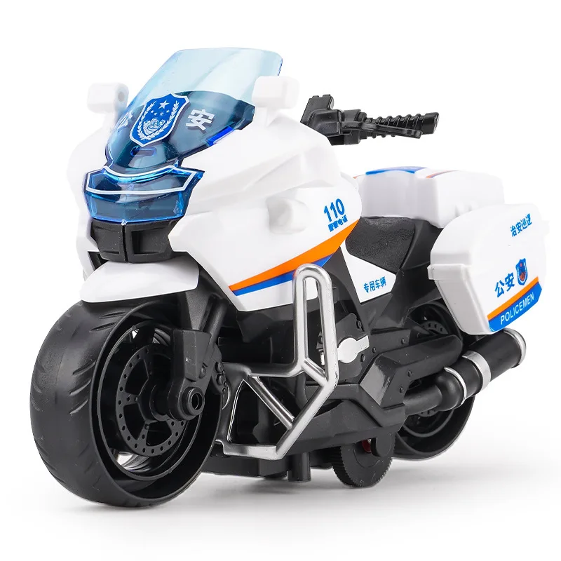 Very Cheap Price Police Motorcycle Toy Children Plastic Pull Back Motorcycle Toy Kids Educational Fun Toys For Gift