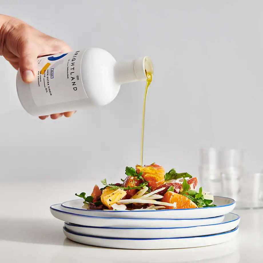 Vaisselle de lux Manufacturer luxury custom color blue edge dinnerware set wedding white dinner ceramic plate with gold rim