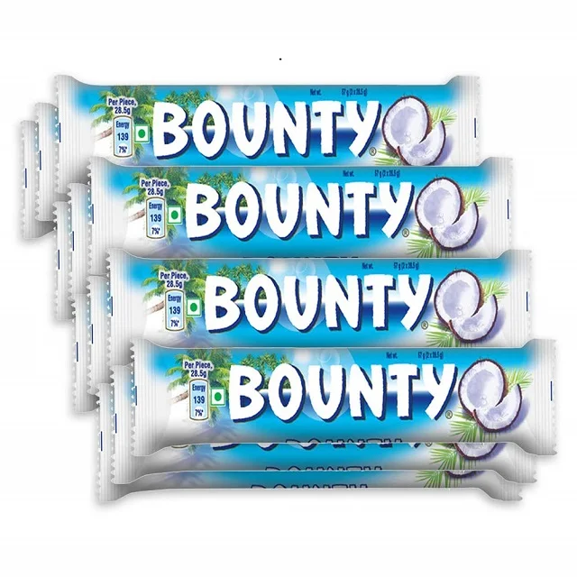 BOUNTYY 57GR x 24 PIECES x 12BOX COCONUT FILLED CHOCOLATE CANDY BAR ALL THE TIME FRESH STOCK