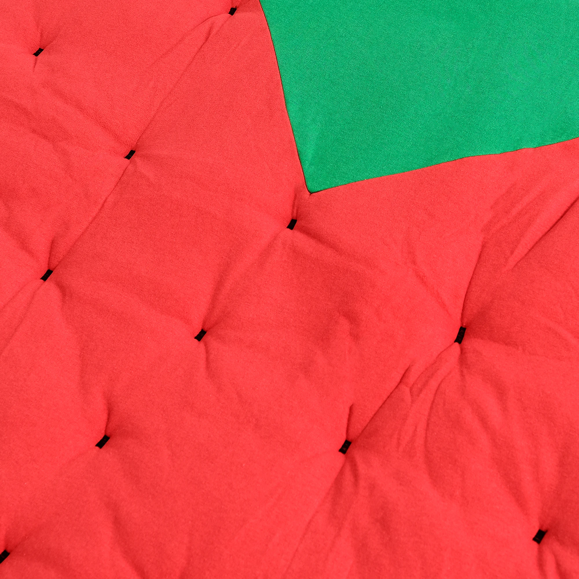 Strawberry Custom Knitted Baby Bed 100% Cotton Red Circular Knitting 76*100 Cm Baby Play Time Little Dedi Baby Sleeping Bed