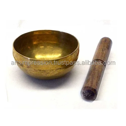 Solid Metal Handcrafted Brass Singing Bowl Set of 5 Singing Tibetan Singing Bell Tibetan-Bowl Metal Bowl Handmade