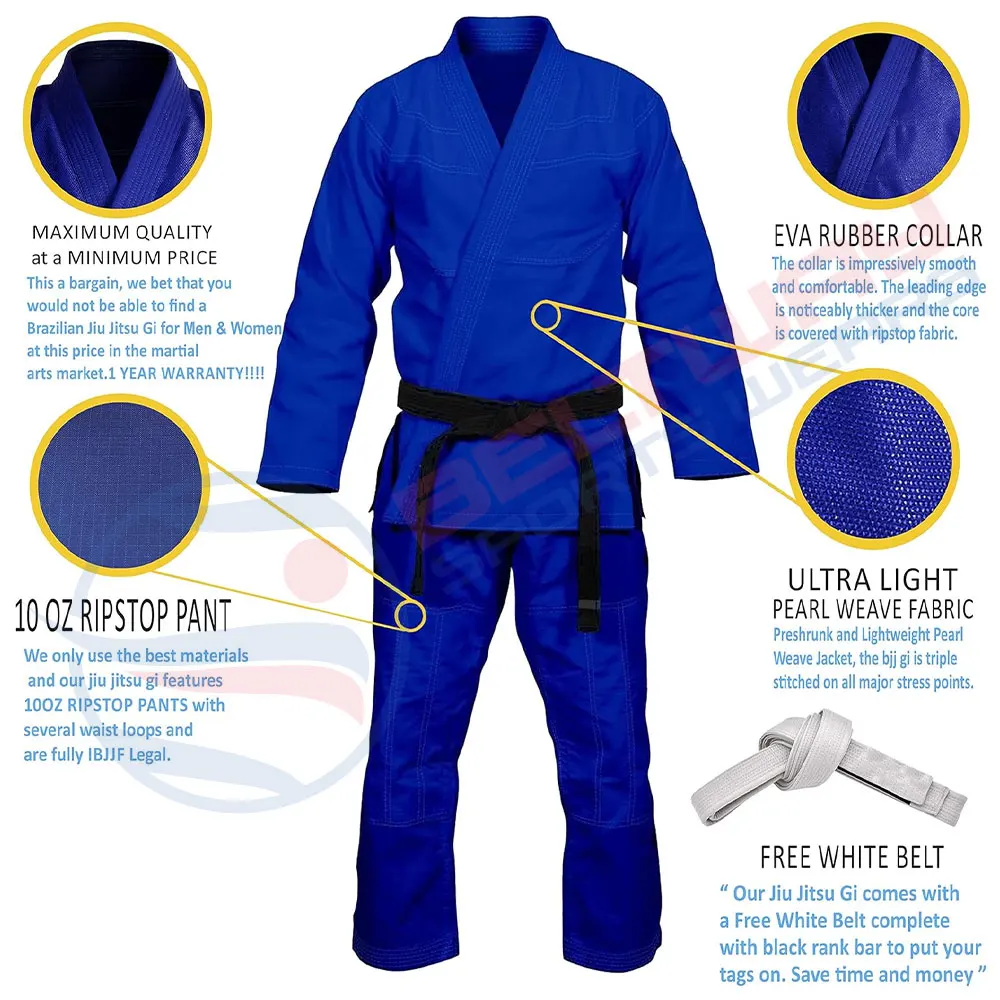 High Quality Custom Green BlueJudo uniform  Martial Arts Wear Light Quick Dry Breathable Judo Uniform For Sale  Custom Made