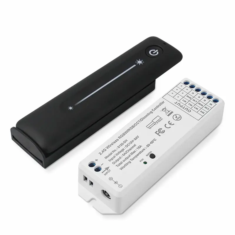 2.4G Wireless RGBW RGB CCT Dimmer dimming controller  Ultra Thin Touch Slide Wireless Remote Control
