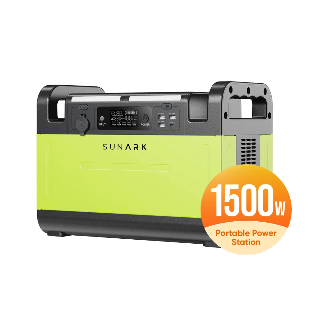 Портативная электростанция Sunark 220 В 1500 Вт портативное зарядное устройство для Iphone Iwatch