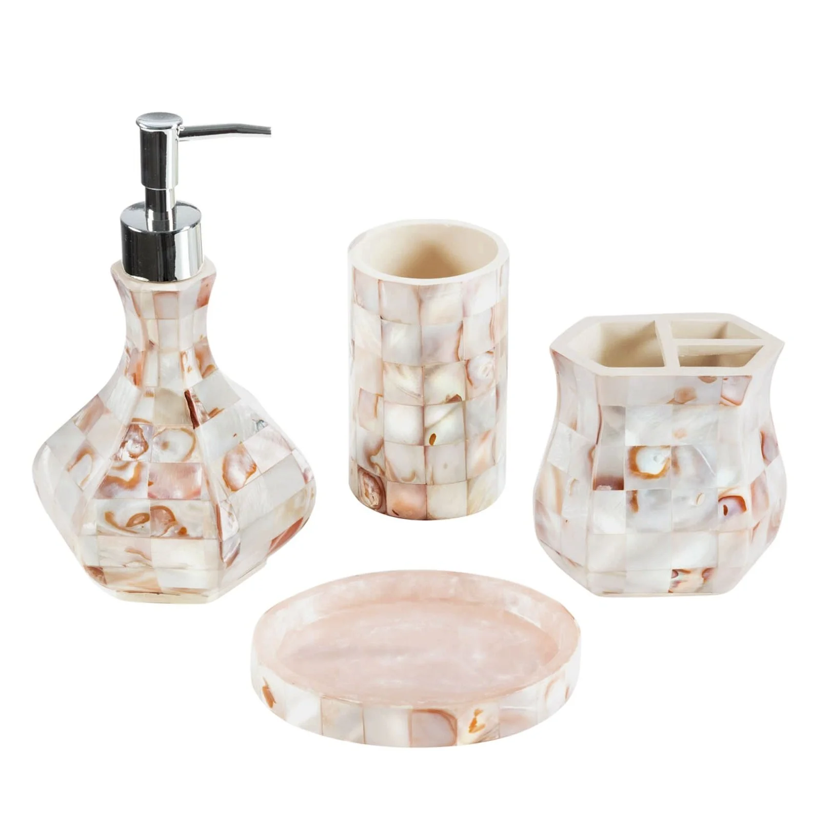 Mother Of Pearl Soap Dispenser Bathroom Accessories Liquid Soap Dispensers Hand Washer Customize Size MOP Liquid Soap Dispenser