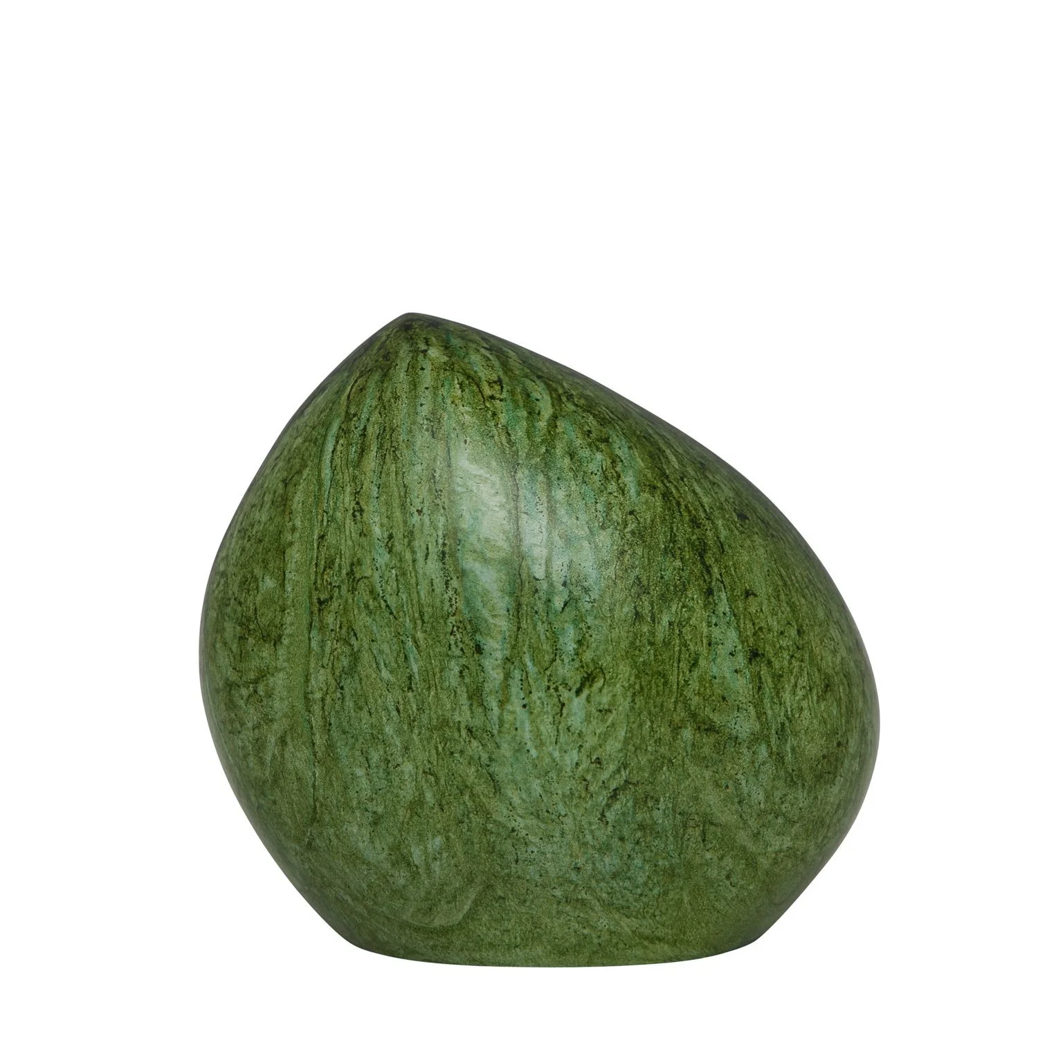 Green  Marble Cremation Urn  Mountain Funeral Supplies Metal  Memorial Garden Burial Urn for Human Ashes Adult Size