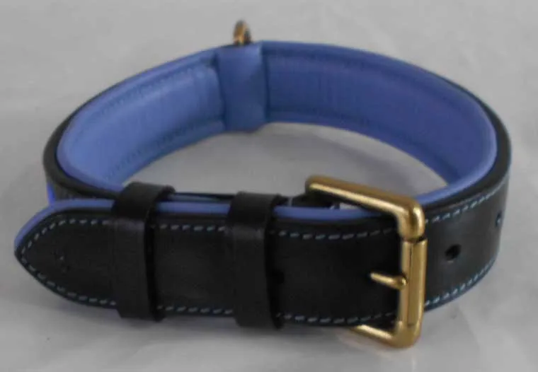 Leather Dog Collar Beaded soft padded Masai super soft padded for dogs Trendy New Latest Real Luxury Genuine Leather