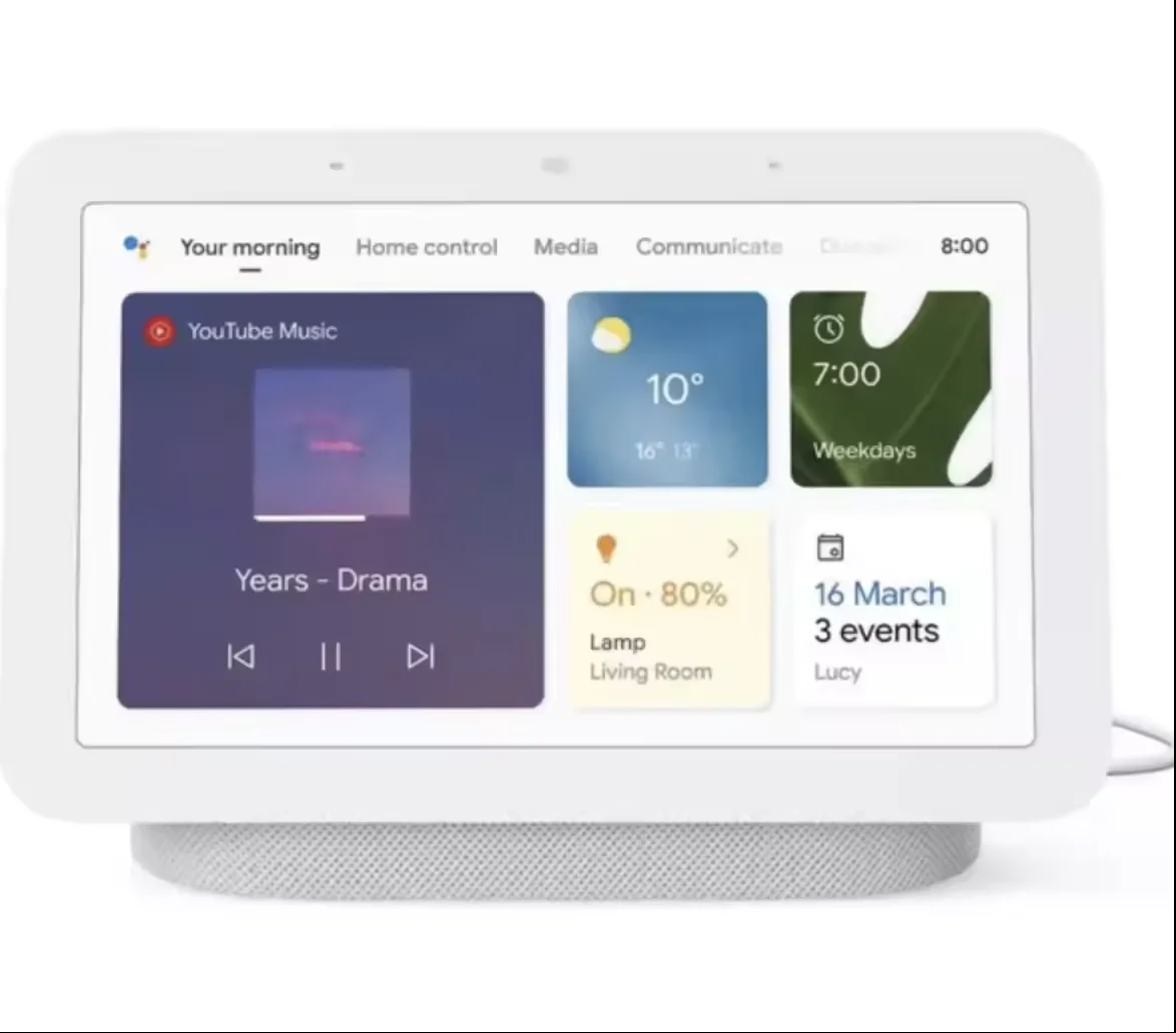 High QUALITY GOOGLE Nest Hub (2nd Gen) Smart Display with Google Assistant - Chalk
