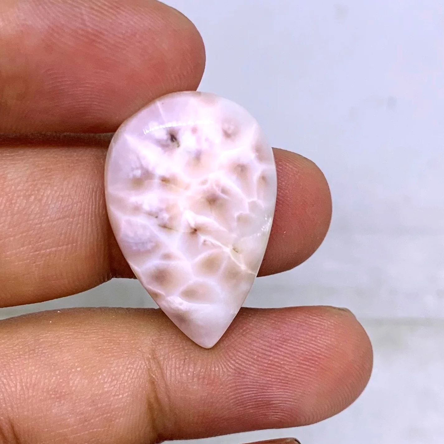 High Quality Loose Thomsonite Cabochon 19 Ct. 28X18X6 mm TM-46 Natural Tourmaline Obsidian Larimar Crystal Jewelry Making