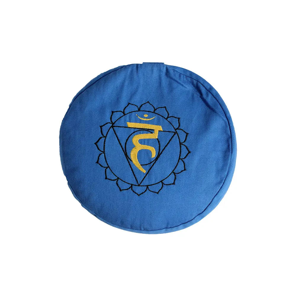 Comfortable Best Quality Product Zafu Meditation Round Cushion- Solid color top Emb Lowest Price