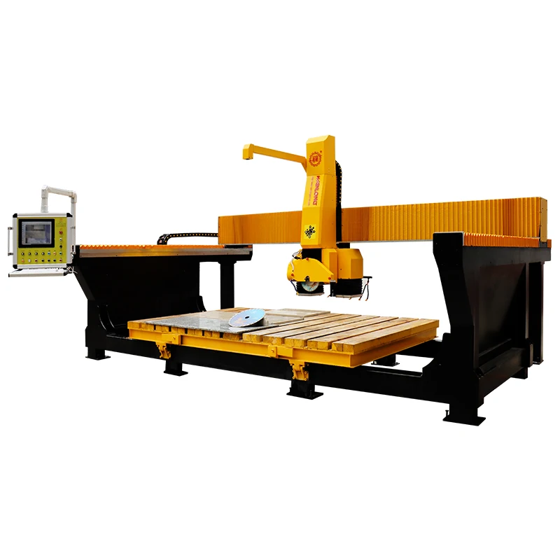 high precise 5 axis processing cnc bridge saw marble stone cutting machine