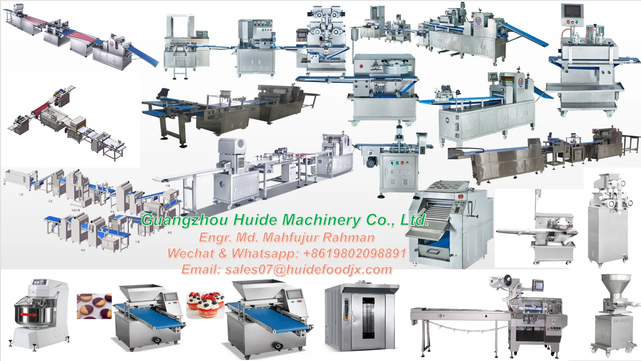 Factory  Price Moon Cake Making Machine For Business Use Multifunctional  Mooncake Production Line Encrusting Machine