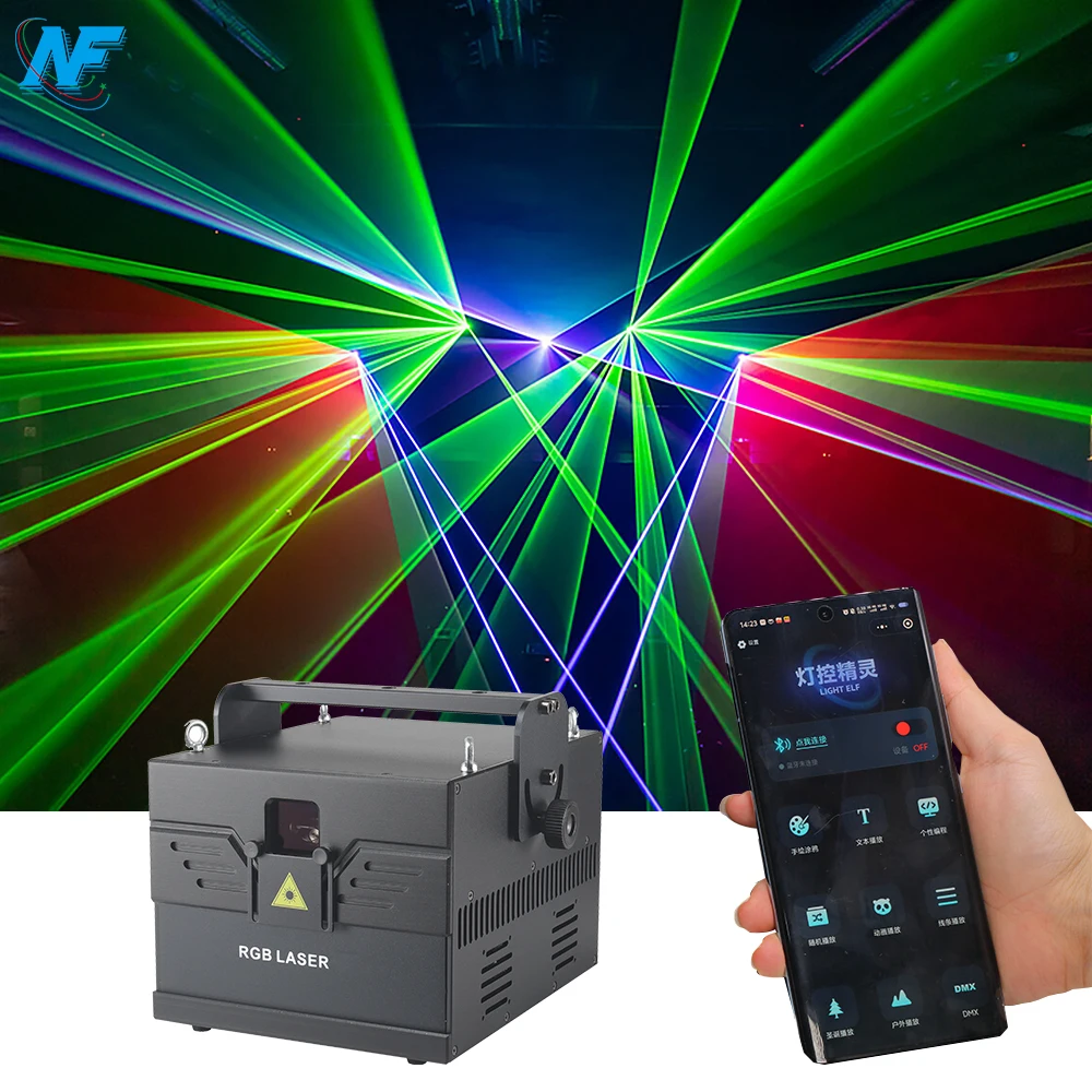 Лазерный 15 Вт 20 поддержка приложений Android и ios Rgb 3D анимация линейные узоры с эффектом лазерного луча dj дискотечные огни