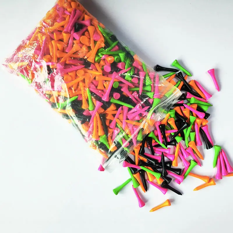 Custom Logo Bamboo Tees Logo Printed Wood Golf Tees Biodegradable 100% Natural Bamboo Golf Tees