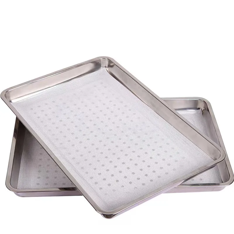 Non Stick Round Silicone Steamer Liners Mesh Mat Rectangle Reusable Sheet Dehydrator Tray Liners for Fruits Meat Baking Pastry