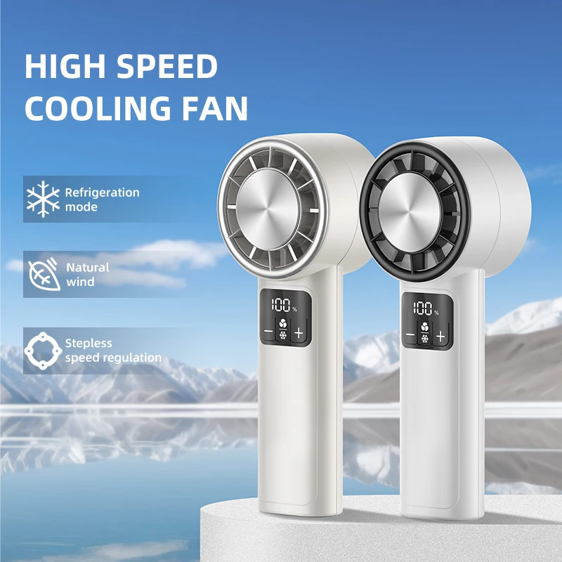 Rechargeable Air cooling Portable Fan Home Use Fan High Speed Turbo Mini Handheld Fan