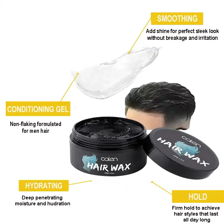 Private Label Men Hair Gel Organic Hair Styling Gel Strong Hold Stylish Pomade Hair Gel for Men