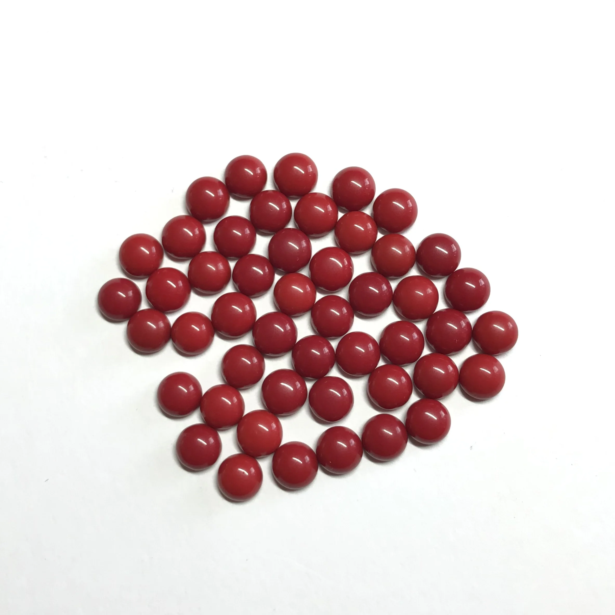 10mm Natural Red Coral Loose Round Cabochon Gemstone Wholesale Price Natural AAA Top Quality Gemstone Red Coral Jewellery