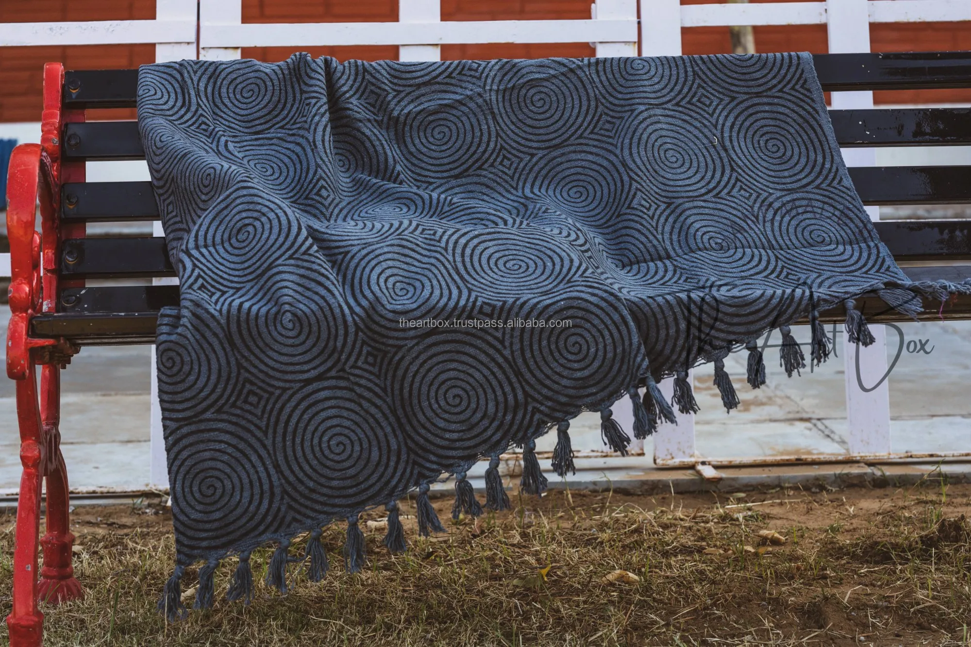 Indian Hot Sailing 100% Cotton Woven Travel Bedding Sofa Blanket Throw Handmade Super Soft Luxury Travel Home Textile Blanket