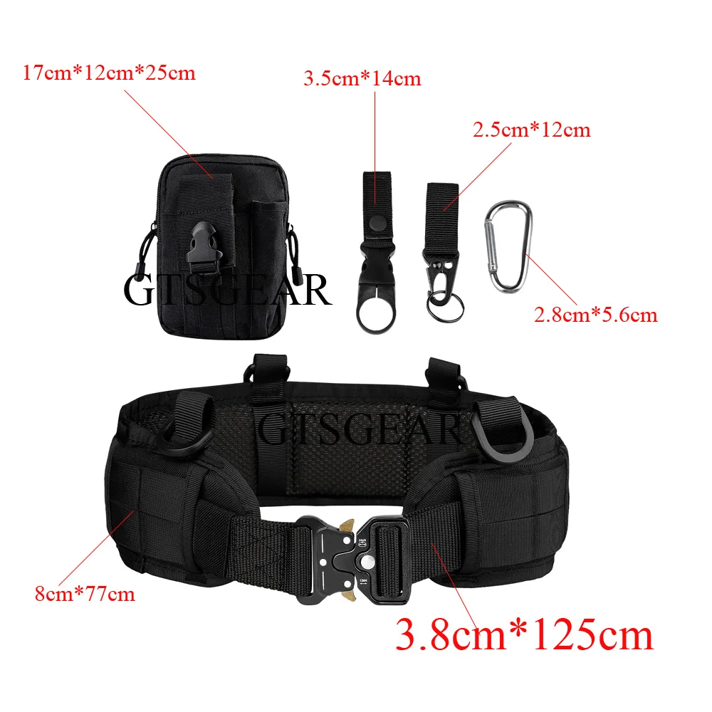 Multi functional BL12 quick disassembly tactical belt waist seal outdoor training belt nylon waist seal suit