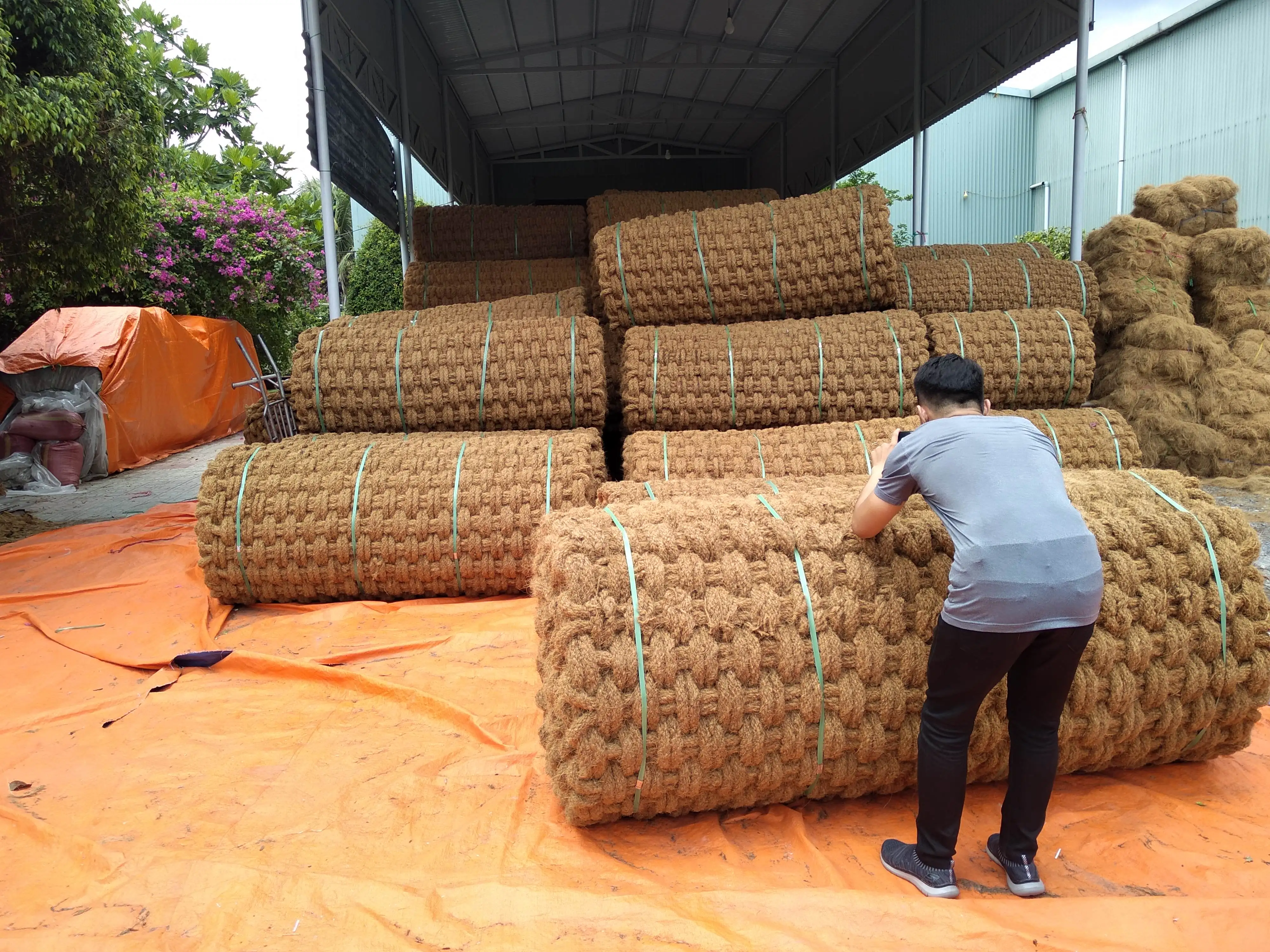 Coir Mat Made From Coconut Fiber Vietnam
