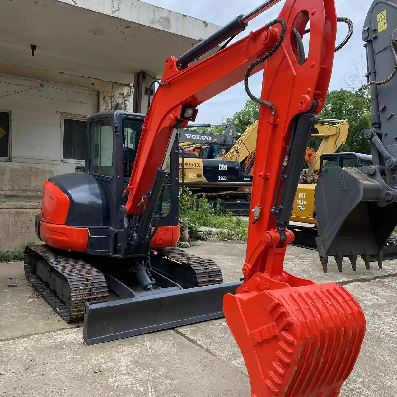 Небольшой экскаватор высокого качества б/у kubota kx165 с бульдозером гусеничный станок usd mini дешевый