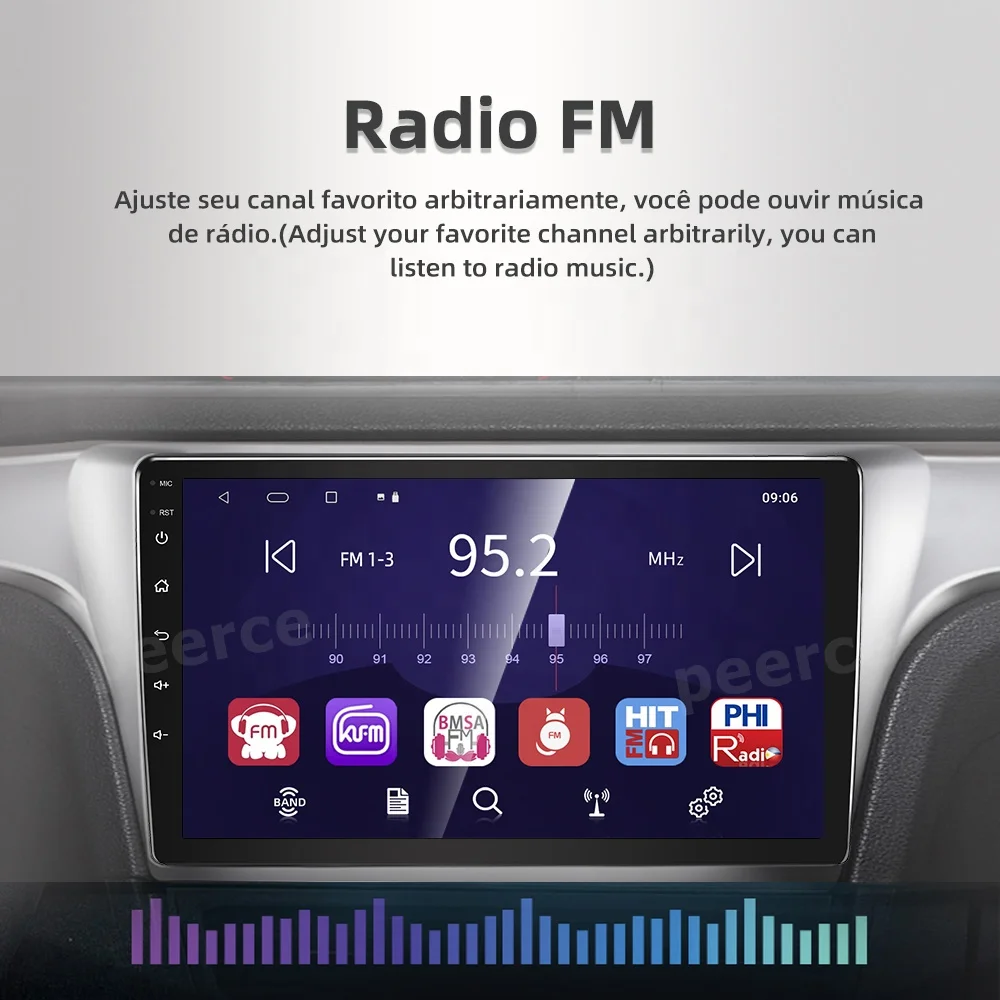 The latest HD Touch Screen Double 2din Car Stereo Radio Android Navi GPS WiFi Carplay 2-64GB