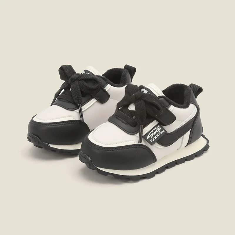 Wholesale Products Shoes Baby Breathable Spring Newborn Shoes Cotton Lace up Light Weight Baby Sneakers For Boys