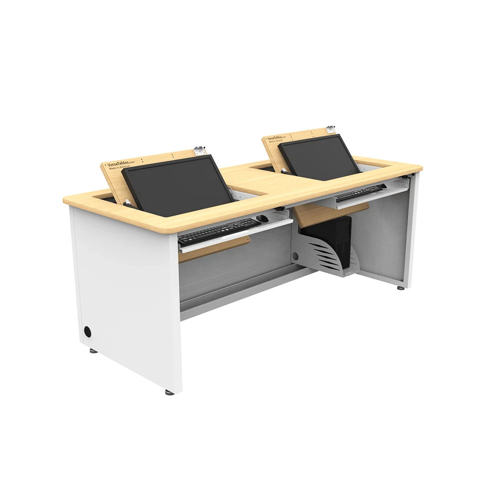 VersaDesk Revolution Enclosed Computer Desk W/Maple