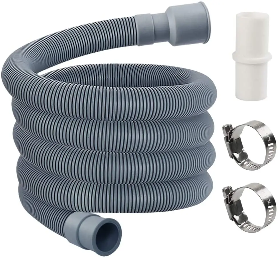 Washing Machine Drain Hose, Washer Drain Hose Extension Kit with 1 Extension Adapter and 2 Hose Clamps