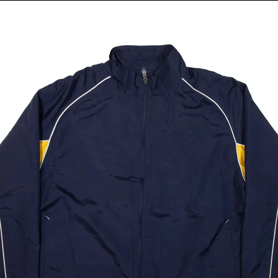 Blue Yellow Track Jacket Jogging Sporting Jacket Suitable Youth Wholesale Lightweight Slim Fit Track Jacket