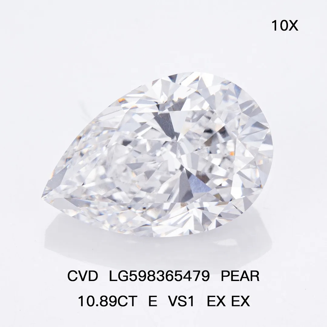 1ct 1.5ct 2ct 2.5ct Pear Lab Diamond IGI Certified Fancy Cut HPHT CVD Pear Shape Lab Grown Diamond